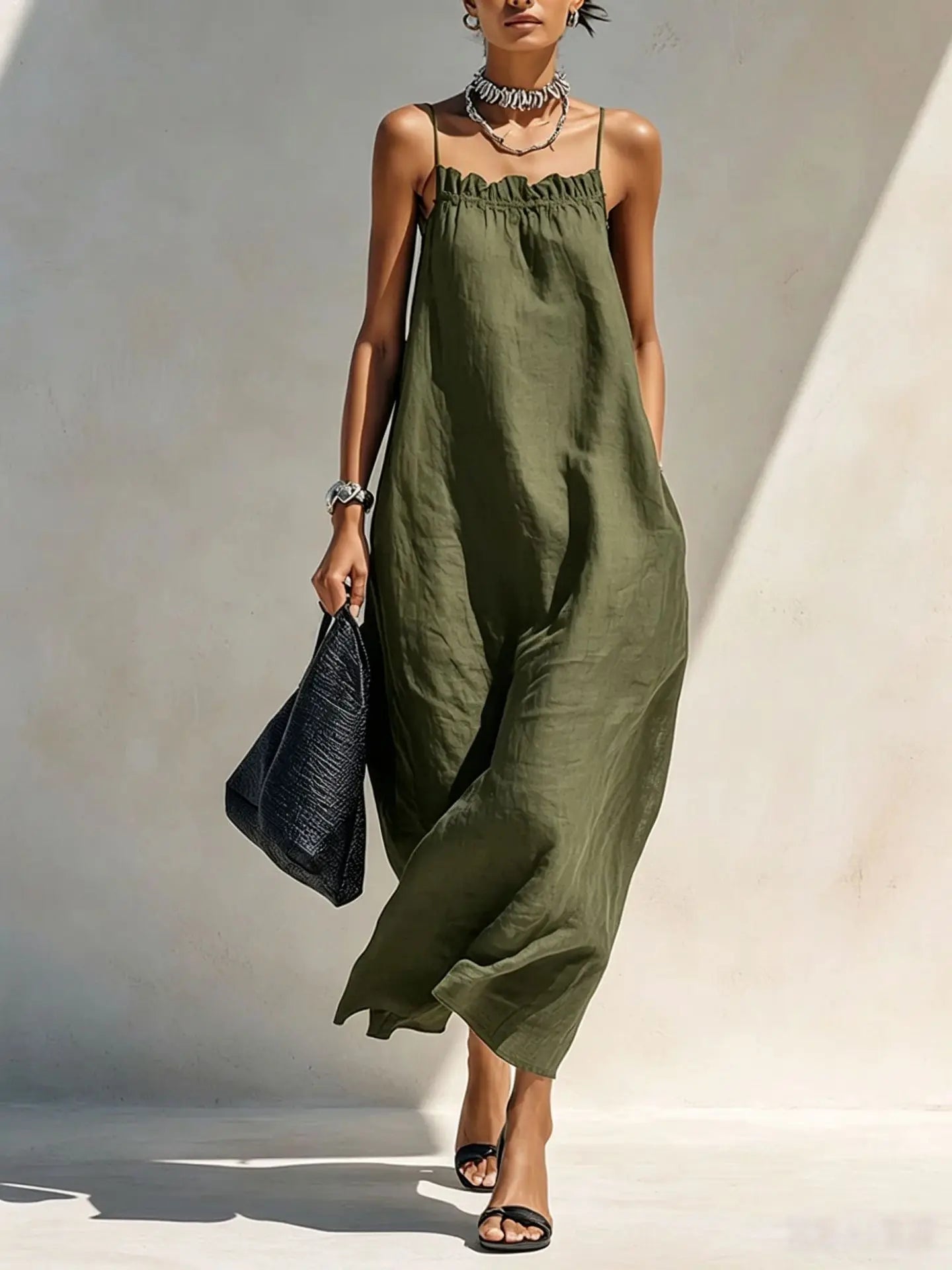Eloise Linen Summer Maxi Dress