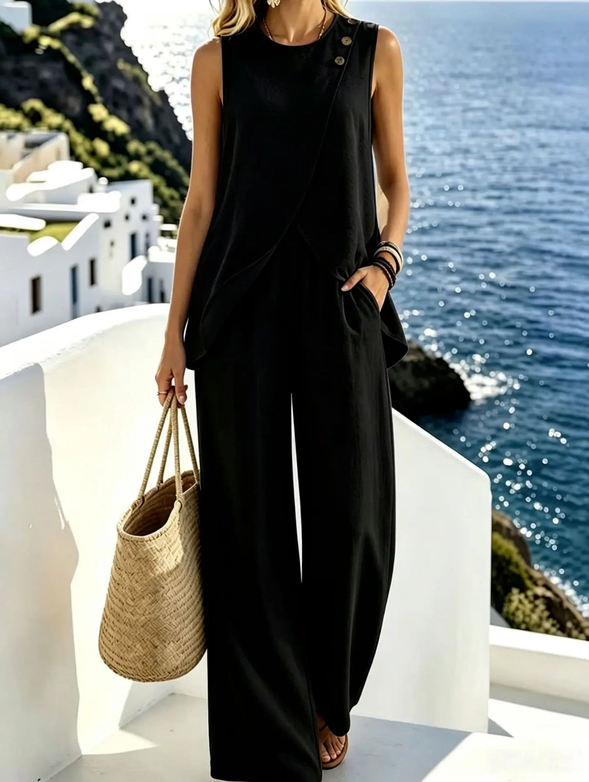 Jasmine Casual Summer Two-Piece Set