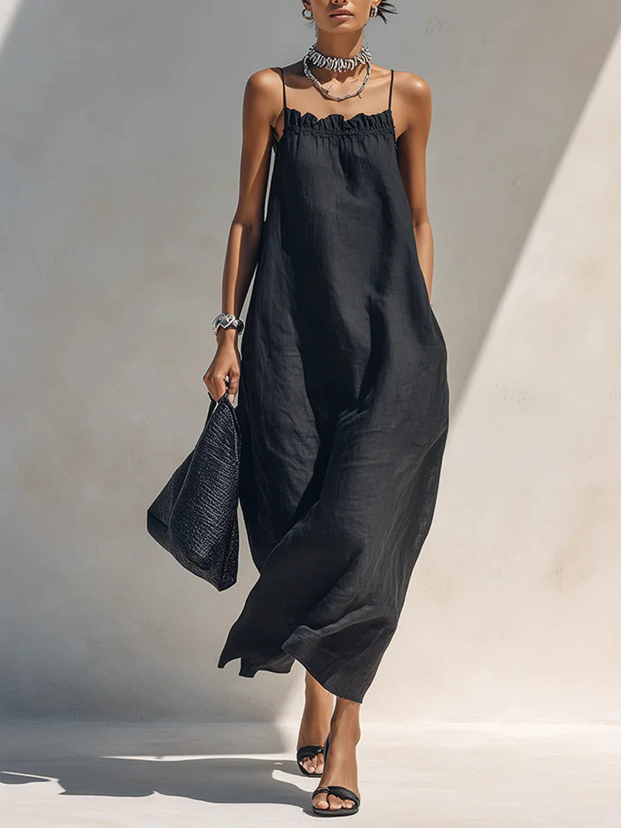 Eloise Linen Summer Maxi Dress