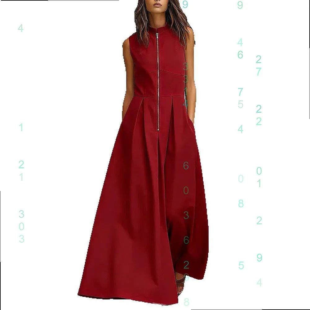 Kenley Elegant Pocket Zip Jumpsuit