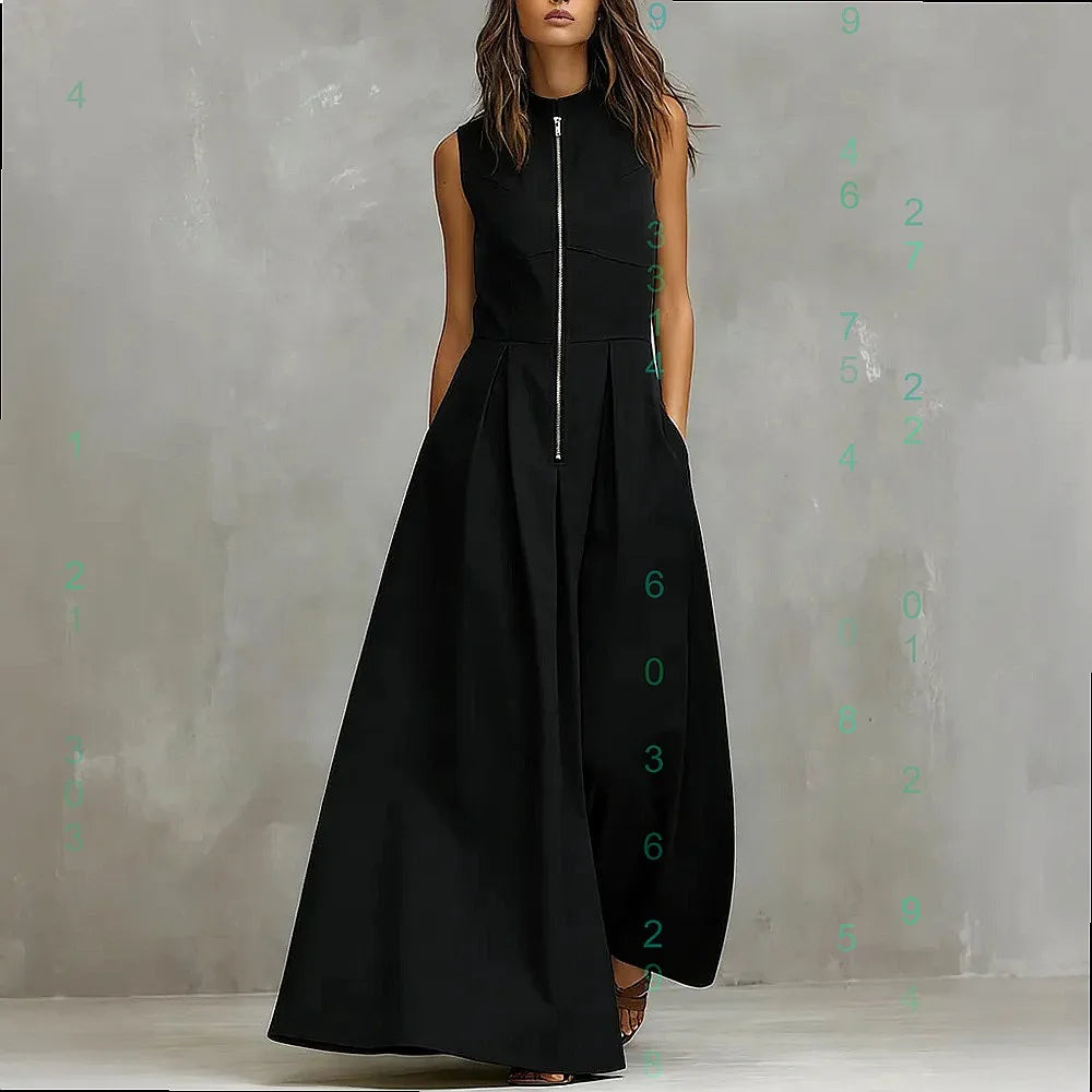 Kenley Elegant Pocket Zip Jumpsuit